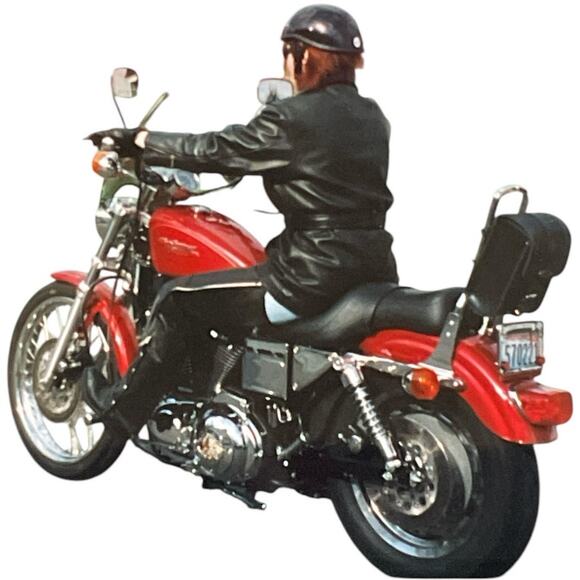 Tannery West 90s Black Leather Faux Fur Trim Coat size Small - Picture 5 of 15